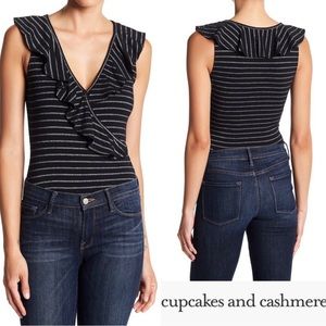 Cupcakes and Cashmere Blithe Bodysuit in Black XS